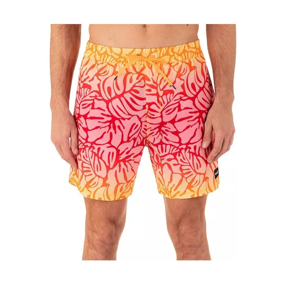 Men's Hurley Swim Trunks Cannonball Volley Orange Gradient Large